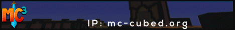 MCCubed Minecraft server banner