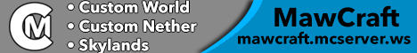 MawCraft Minecraft server banner