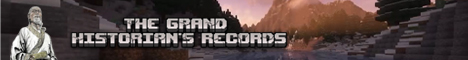 The Grand Historians Records Minecraft server banner