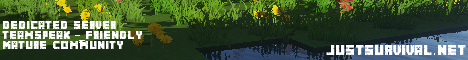Just Survival Minecraft server banner