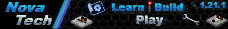 NovaTechMC Minecraft server banner