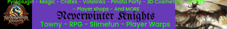 Neverwinter Knights Minecraft server banner