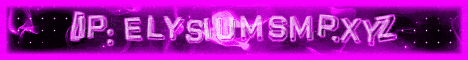 ElysiumSMP Minecraft server banner