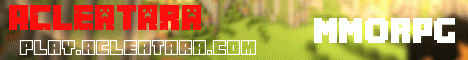 Acleatara Minecraft server banner