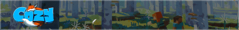 Cozy Minecraft server banner