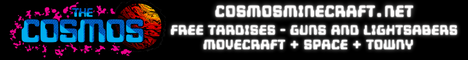 The Cosmos Minecraft server banner