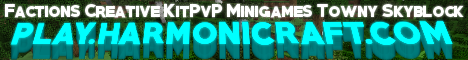 HarmoniCraft Minecraft server banner