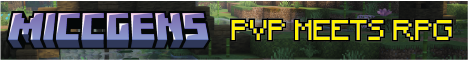 MiccGens Minecraft server banner