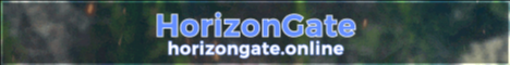 Horizongate network Minecraft server banner