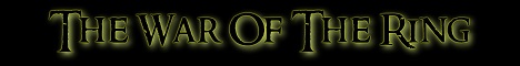 The War of the Ring MC Minecraft server banner
