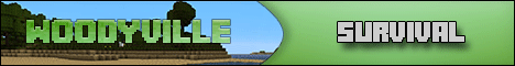 WoodyVille Minecraft server banner