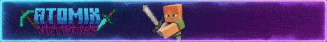 Atomix Network Minecraft server banner