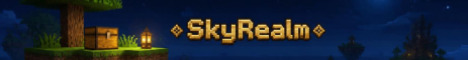 SkyRealm Minecraft server banner