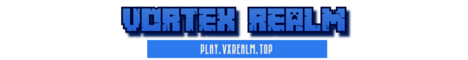 Vortex realm Minecraft server banner