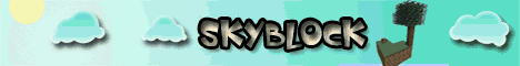 Original Sky Block Minecraft server banner