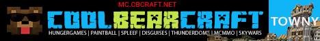 CoolBearCraft SlimeFun | Towny Minecraft server banner