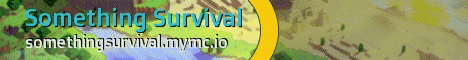 Something Survival Minecraft server banner