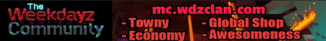 Weekdayz Community Minecraft server banner