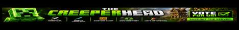 The Creeperhead Minecraft server banner