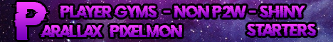 Parallax Pixelmon Minecraft server banner