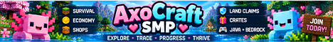 AxoCraft SMP Minecraft-Server-Banner
