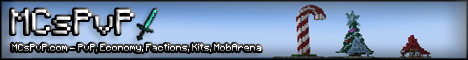 MCsPVP Minecraft server banner