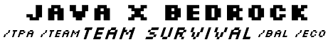 JavaXBedrock Minecraft server banner