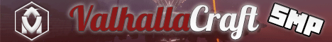 ValhallaCraft SMP Minecraft server banner