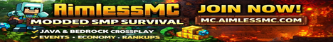 AimlessMC Minecraft server banner