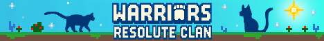 Warriors Resolute Clan Minecraft server banner