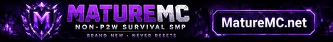 MatureMC Minecraft server banner