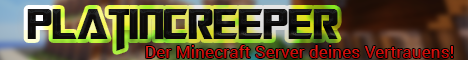 Platincreeper Minecraft server banner