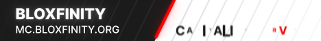 Bloxfinity Minecraft server banner