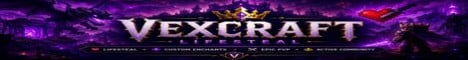 Vexcraft Minecraft server banner