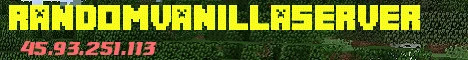 バナー RandomVanillaServer