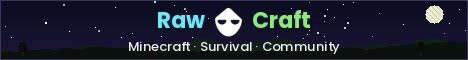 RawCraft Minecraft server banner
