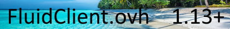 Fluid Client Lounge Minecraft server banner