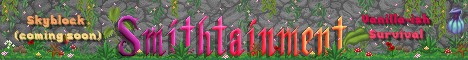 Banner Smithtainment Minecraft