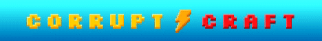 The Official CorruptCraft Minecraft server banner
