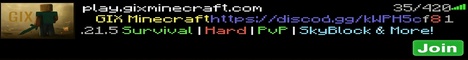 GIX Minecraft Minecraft server banner