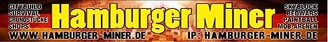 Hamburger Miner Minecraft server banner