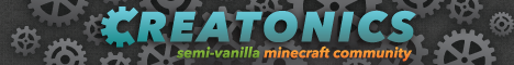 Creatonics Minecraft server banner