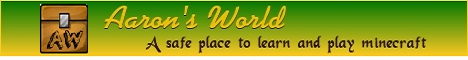 Aarons World Minecraft server banner