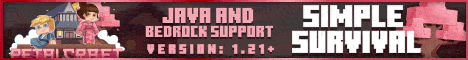 PetalCraft Minecraft server banner