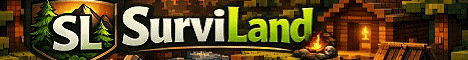 SurviLand Minecraft server banner