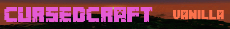 CursedCraft Minecraft server banner