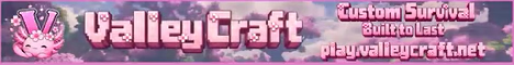 ValleyCraft Minecraft server banner