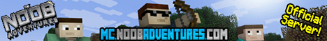 The Noob Adventures Minecraft server banner