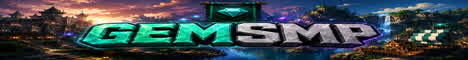 GemSmp Minecraft server banner