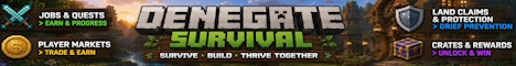 Denegate Minecraft server banner